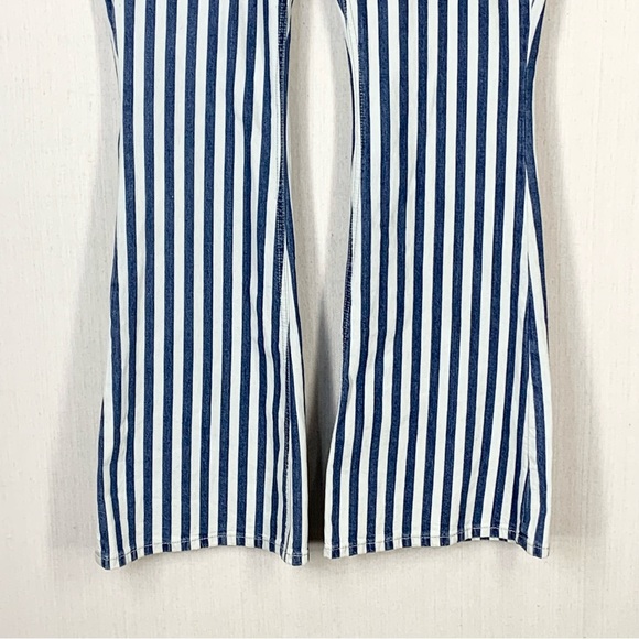 Rock&Roll Denim NWT High Rise Flare Wide Stripe Cowgirl/Boho Jeans - Size 32x34 - Picture 7 of 15